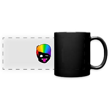 Zwinker Zunge : Sticky Queer Pride - Panorama-Tasse farbig - Schwarz - Vorne