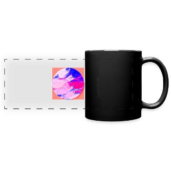 Cube - Full Colour Panoramic Mug - black - Front