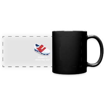 Soccer Soccer Boot Funny Saying - Full Colour Panoramic Mug - black - Front