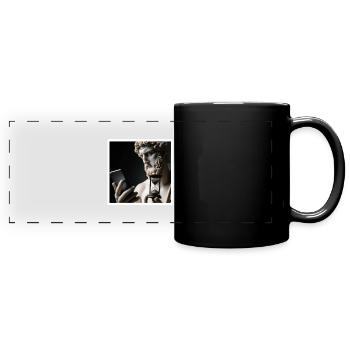 Temps de téléphone portable - Mug panoramique uni - noir - Devant