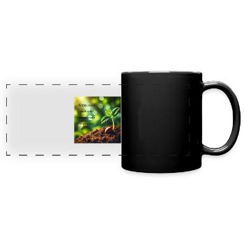 Nature - Mug panoramique uni - noir - Devant