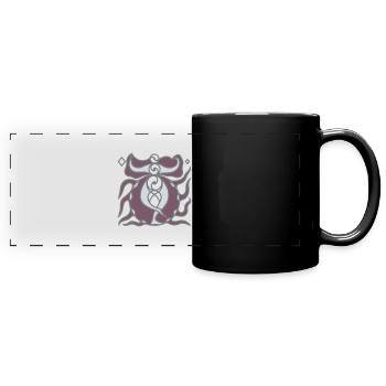 Anarchie der Energie. Chaos bestimmt Harmonie. - Panorama-Tasse farbig - Schwarz - Vorne
