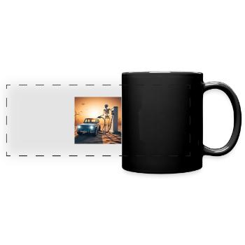 MUSS ICH ES IHNEN ERKLÄREN...? - Panorama-Tasse farbig - Schwarz - Vorne