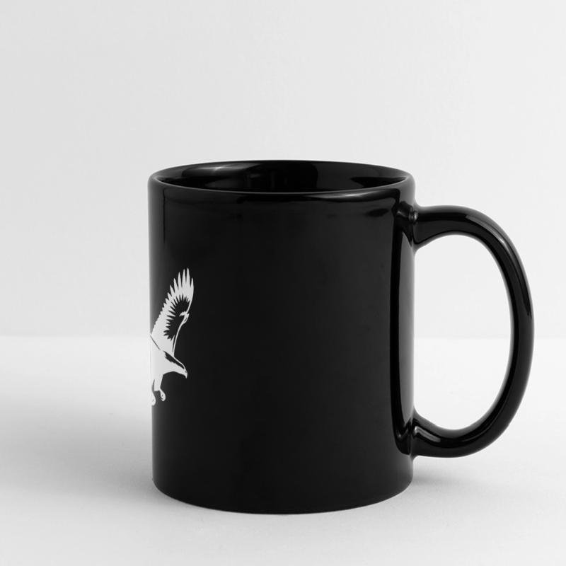Elegant eagle approaching with broad wings Full Colour Panoramic Mug