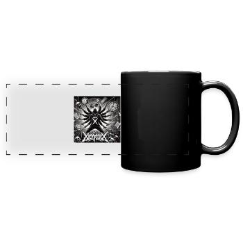 person struggling to juggle multiple tasks - Full Colour Panoramic Mug - black - Front