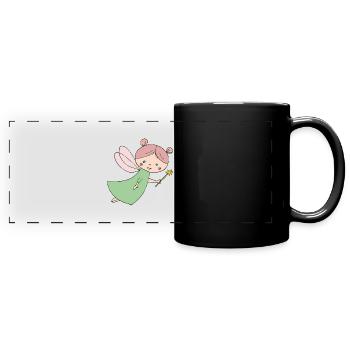 fata - Tazza colorata con vista - nero - Fronte