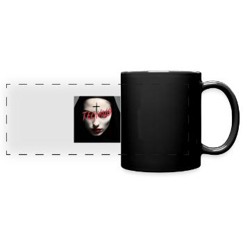 Nonne techno satanique - Rave Design - Mug panoramique uni - noir - Devant
