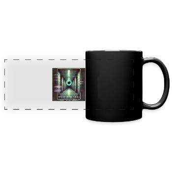 weirdcore Lost in the Liminal - Full Colour Panoramic Mug - black - Front