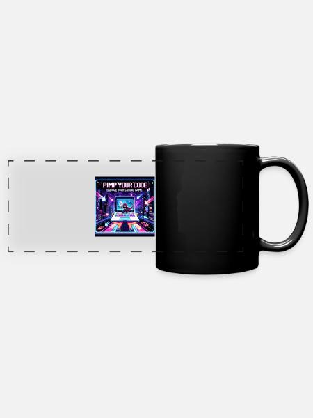 PimpYourCode - Mug panoramique uni - noir