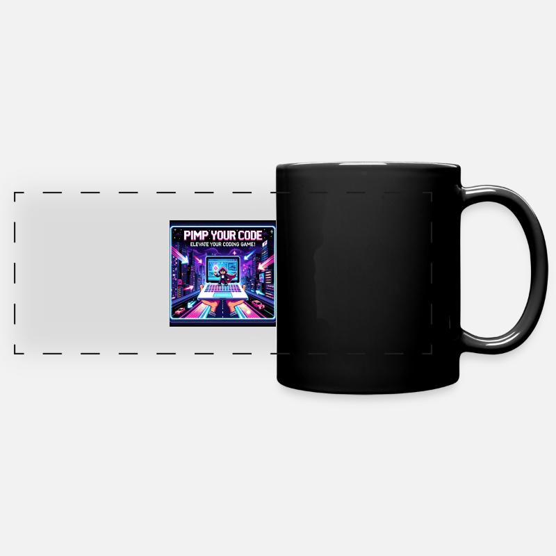 PimpYourCode - Mug panoramique uni - noir
