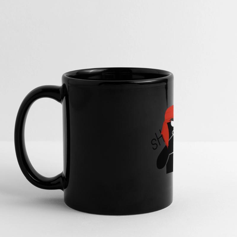Sei still Panorama-Tasse farbig