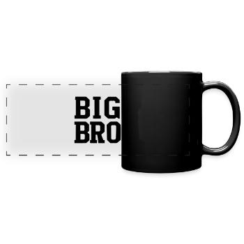 große Brücke - Panorama-Tasse farbig - Schwarz - Vorne