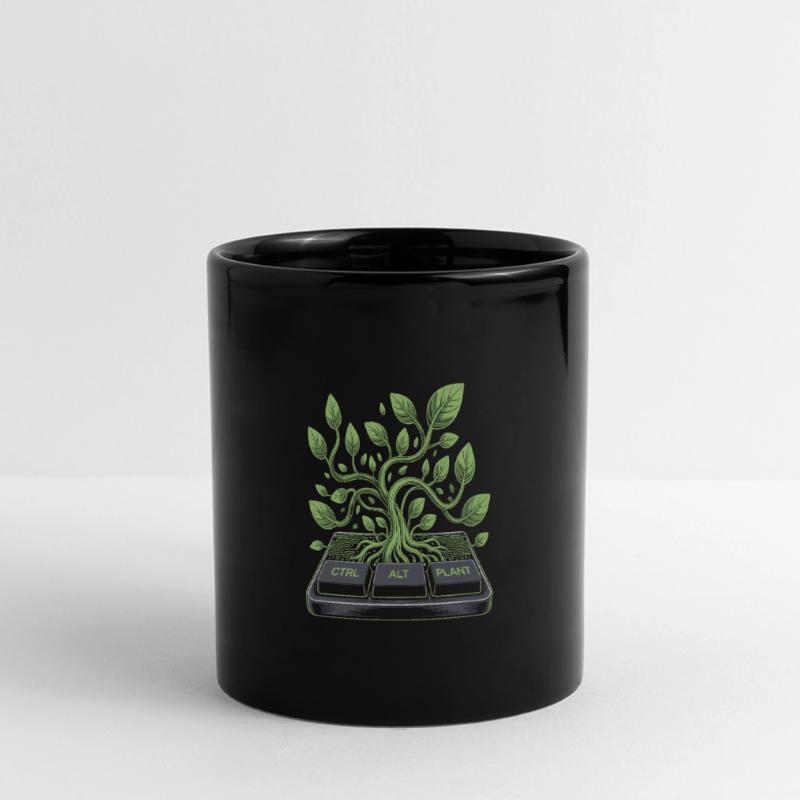 ctrl alt plant garden design Full Colour Panoramic Mug