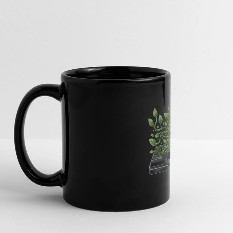 ctrl alt plant garden design Full Colour Panoramic Mug