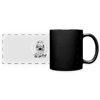 Free alien Zewa - Mug panoramique uni - noir - Devant