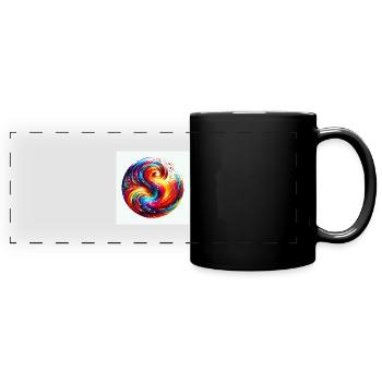 Énergie Tourbillonnante - Mug panoramique uni - noir - Devant