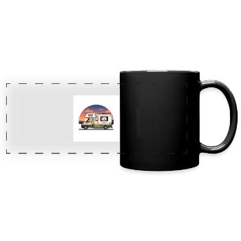 Découvrez notre chemise Camperliebe 50+ de haute qualité - Mug panoramique uni - noir - Devant