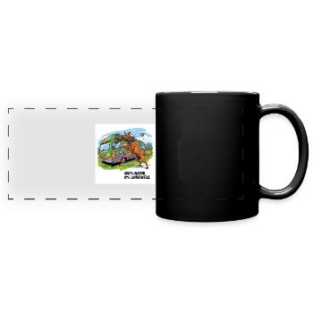 Découvrez notre chemise Camperliebe 50+ de haute qualité - Mug panoramique uni - noir - Devant