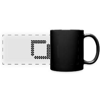 Pattern Vriereck - Full Colour Panoramic Mug - black - Front