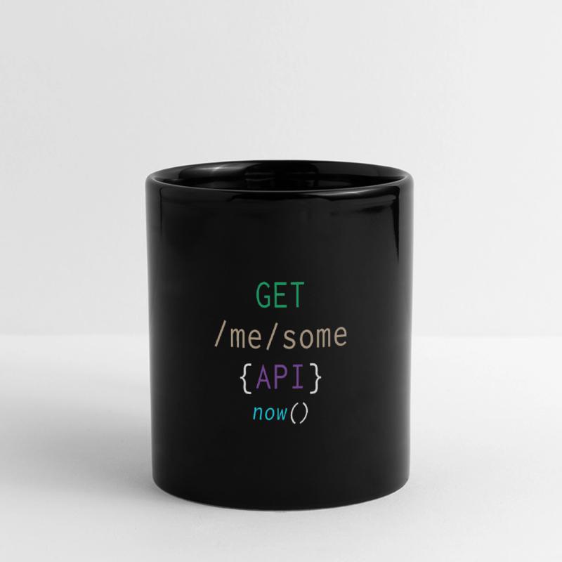 Api Programming Informatic Geschenk Spruch Panorama-Tasse farbig