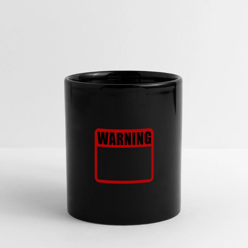 Warning Shield Warning Warning Shield Vector Full Colour Panoramic Mug