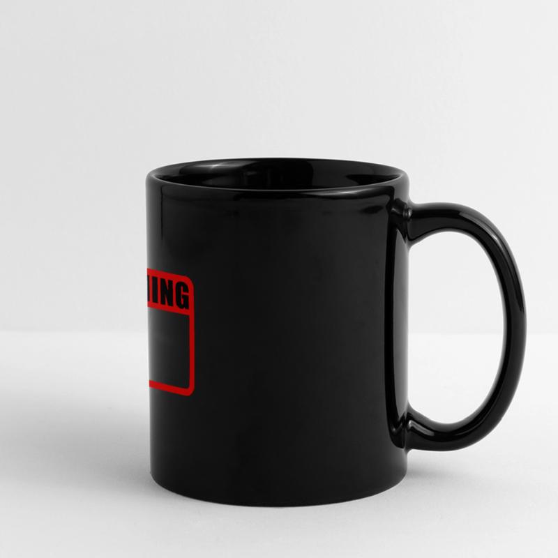 Warning Shield Warning Warning Shield Vector Full Colour Panoramic Mug