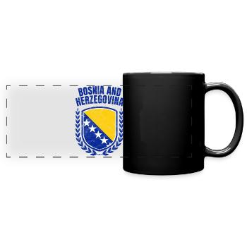 Bosnien und Herzegowina - Panorama-Tasse farbig - Schwarz - Vorne