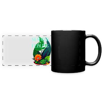 SUMMER FEELING - Panorama-Tasse farbig - Schwarz - Vorne