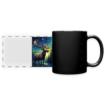 Elk - Full Colour Panoramic Mug - black - Front