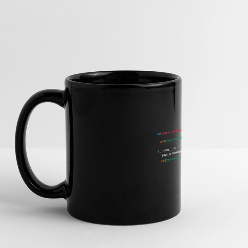 Code du programme Papa développeur Mug panoramique uni