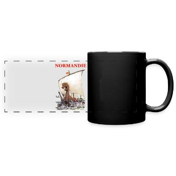 NORMANDIE Kreation Louis RUNEMBERG © Adagp - Panorama-Tasse farbig - Schwarz - Vorne
