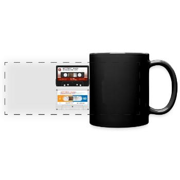 Tapes Minimalectro - Mug panoramique uni - noir - Devant