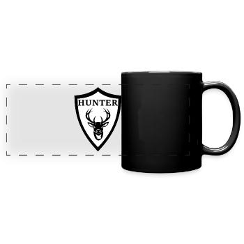 Hunter - Panorama-Tasse farbig - Schwarz - Vorne