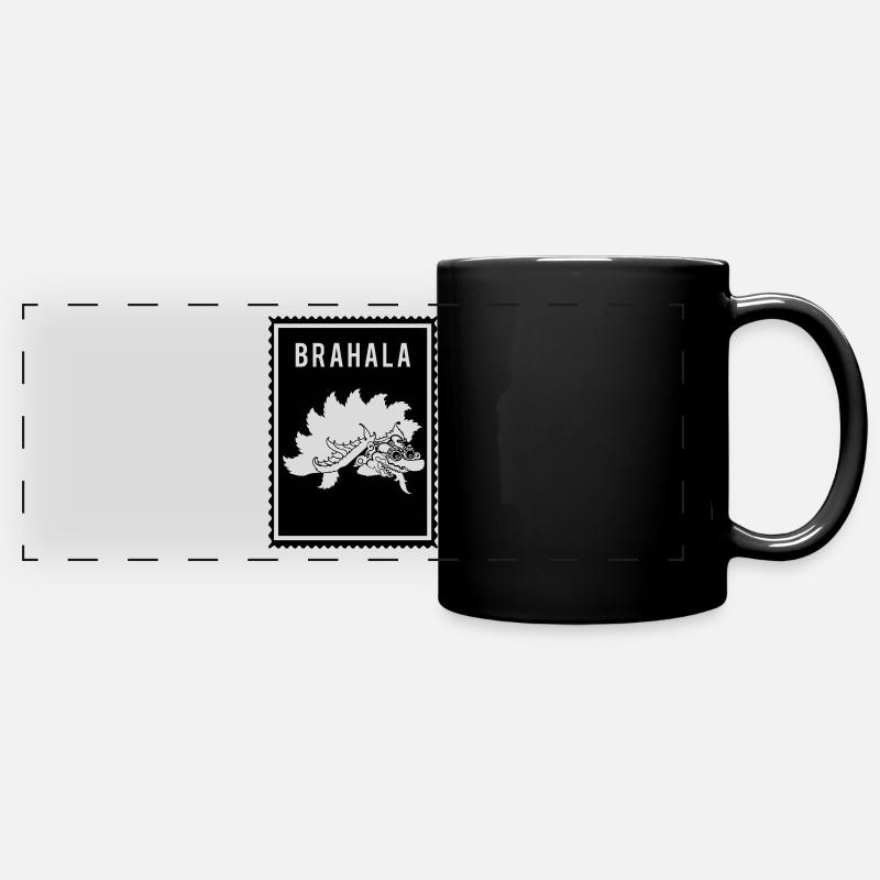 Brahala - Wayang - Panorama-Tasse farbig - Schwarz