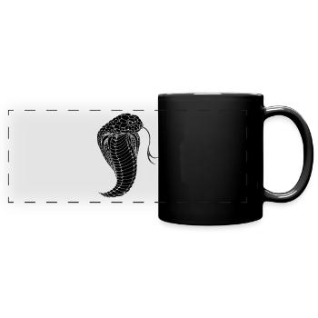 Cobra snake cobra snake - Full Colour Panoramic Mug - black - Front