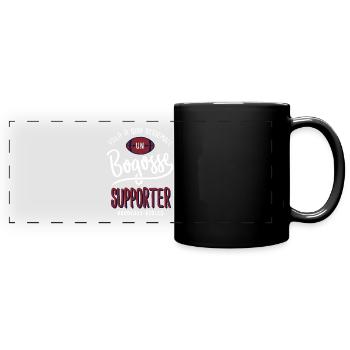 rugby supporter UBB bogosse bordeaux bègles humour - Mug panoramique uni - noir - Devant