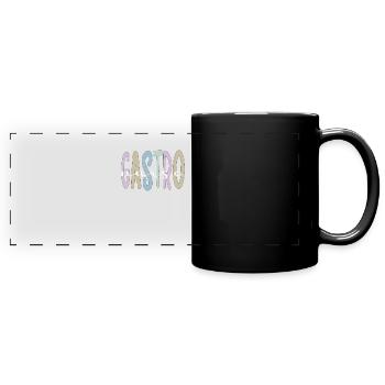 Krankenschwester Gastroenterologie Endoskopie - Panorama-Tasse farbig - Schwarz - Vorne