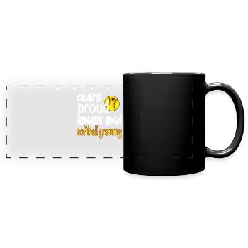 Grammy Oma Von Softballspieler Softball Grammy - Panorama-Tasse farbig - Schwarz - Vorne