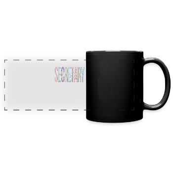 Secretary Proud office workers Appreciation - Full Colour Panoramic Mug - black - Front