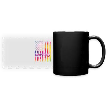 Secretary Proud office workers Appreciation - Full Colour Panoramic Mug - black - Front