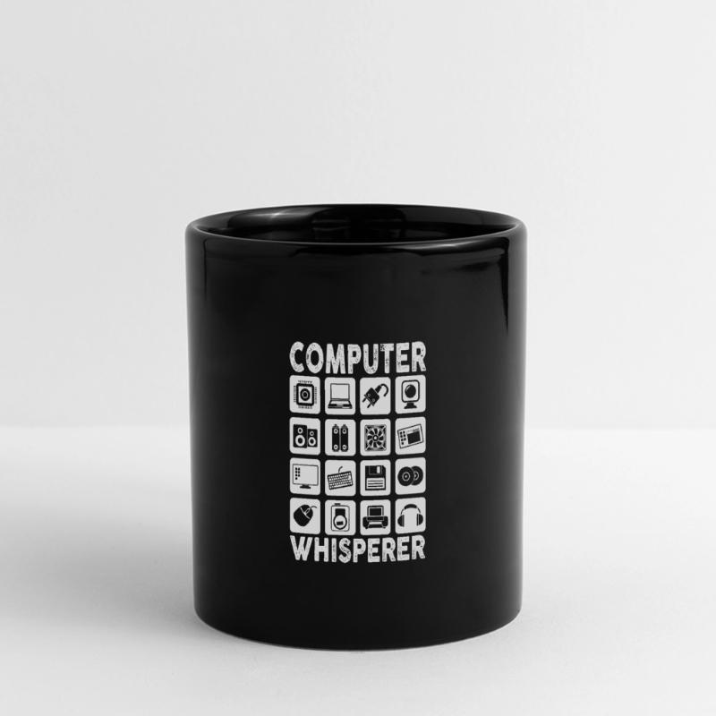 Computer Whisperer IT Tech Support Network Panorama-Tasse farbig