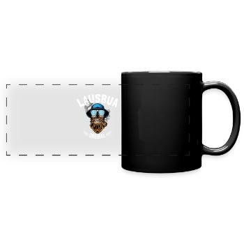Lausbua Lederhosen - Panorama-Tasse farbig - Schwarz - Vorne