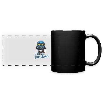 Lausbua Lausbub Lederhosen Trachten - Panorama-Tasse farbig - Schwarz - Vorne