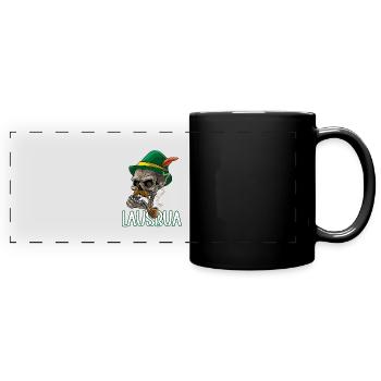 Lausbua Lausbub Lederhosen Trachten - Panorama-Tasse farbig - Schwarz - Vorne