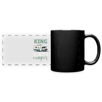 Camping-car pour amateurs de camping pour l’extérieur - Mug panoramique uni - noir - Devant