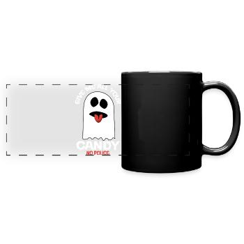 Give me all your candy - no Police - Full Colour Panoramic Mug - black - Front