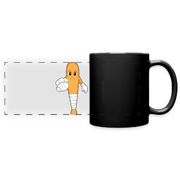 Baseball Batte de baseball - Mug panoramique uni - noir - Devant