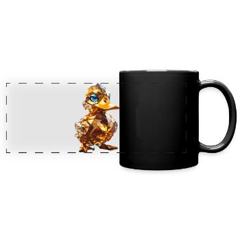 Canard de cristal - Mug panoramique uni - noir - Devant