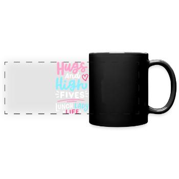 Mittagessen Schule Cafeteria Crew - Panorama-Tasse farbig - Schwarz - Vorne
