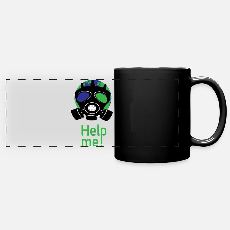 Help me - Full Colour Panoramic Mug - black